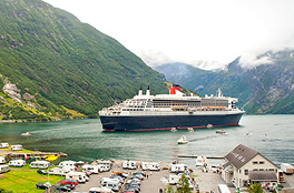 cruise ship in a port